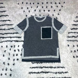 10 CROSBY DEREK LAM Short Sleeve Pocket Sweater